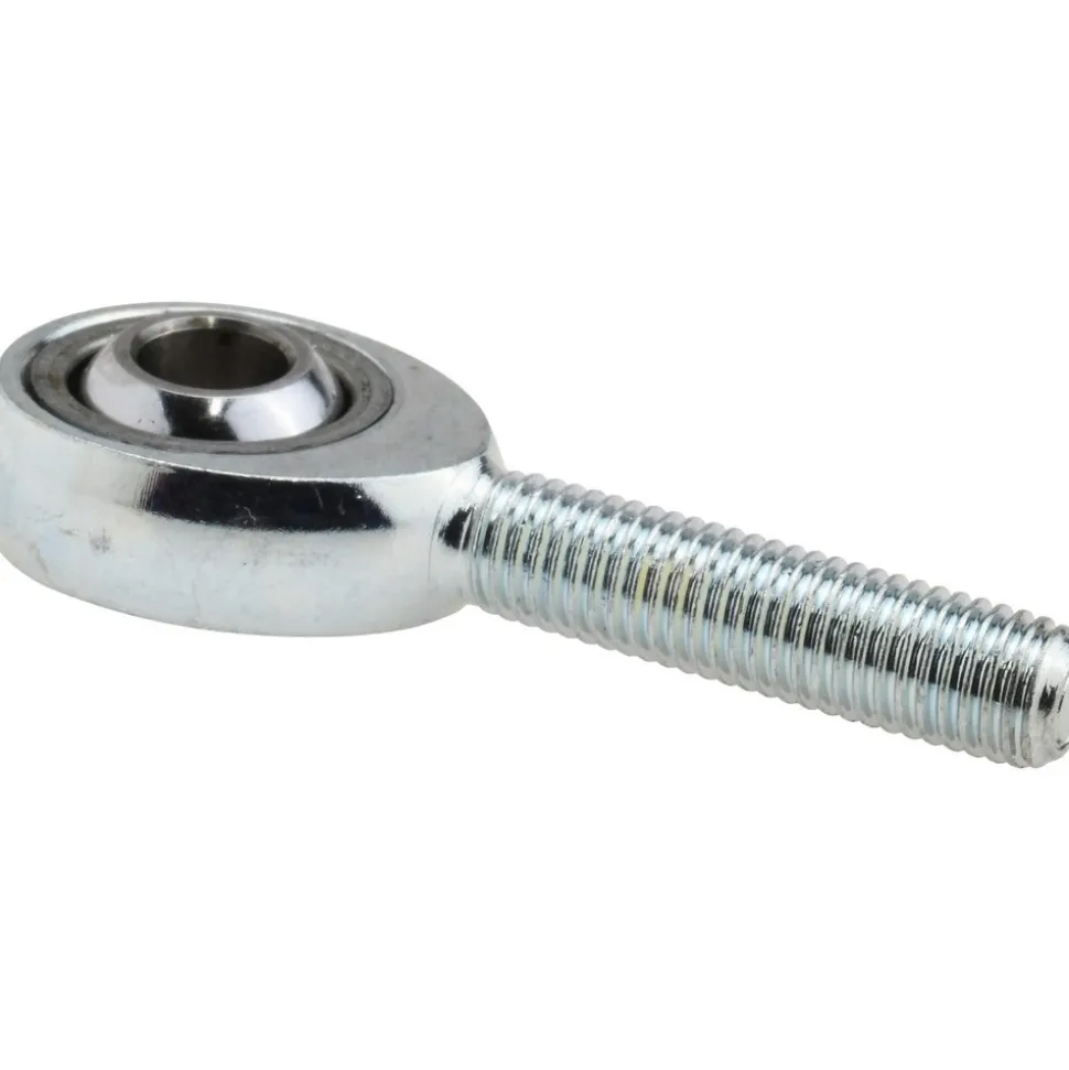 Spherical Rod End: 1/4-28" Shank Thread, 1/4" Rod ID, 3/4" Rod OD, 5,262 lb Static Load Capacity