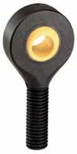 Spherical Rod End: 7/16-20" Shank Thread, 7/16" Rod ID, 1-1/8" Rod OD, 0.4375" Shank Dia, 1.375" Shank Length, 810 lb Static Load Capacity
