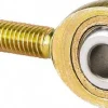 Spherical Rod End: 7/16-20" Shank Thread, 7/16" Rod ID, 1-1/8" Rod OD, 4,534 lb Static Load Capacity