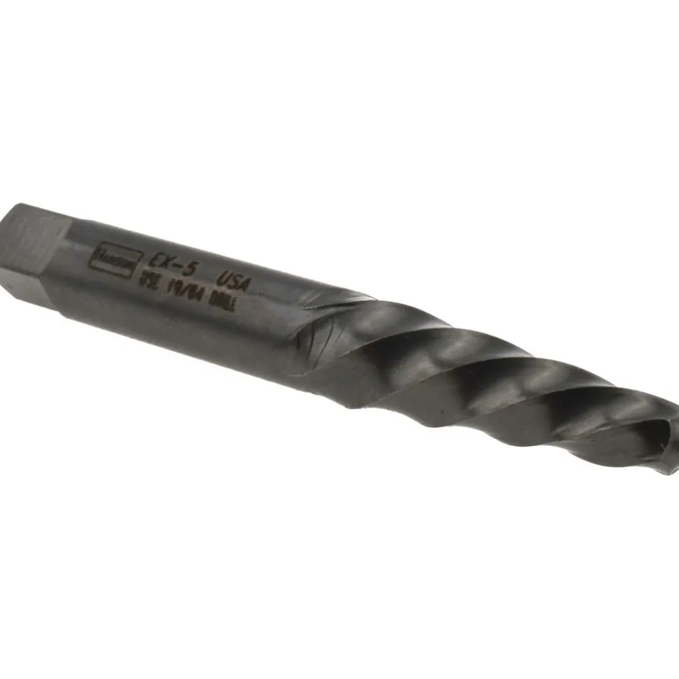 Spiral Flute Screw Extractor: #5, for 3/8 to 5/8 in, 1/4 in NPT, 1/4 in BSP & M10 to M16 Screws