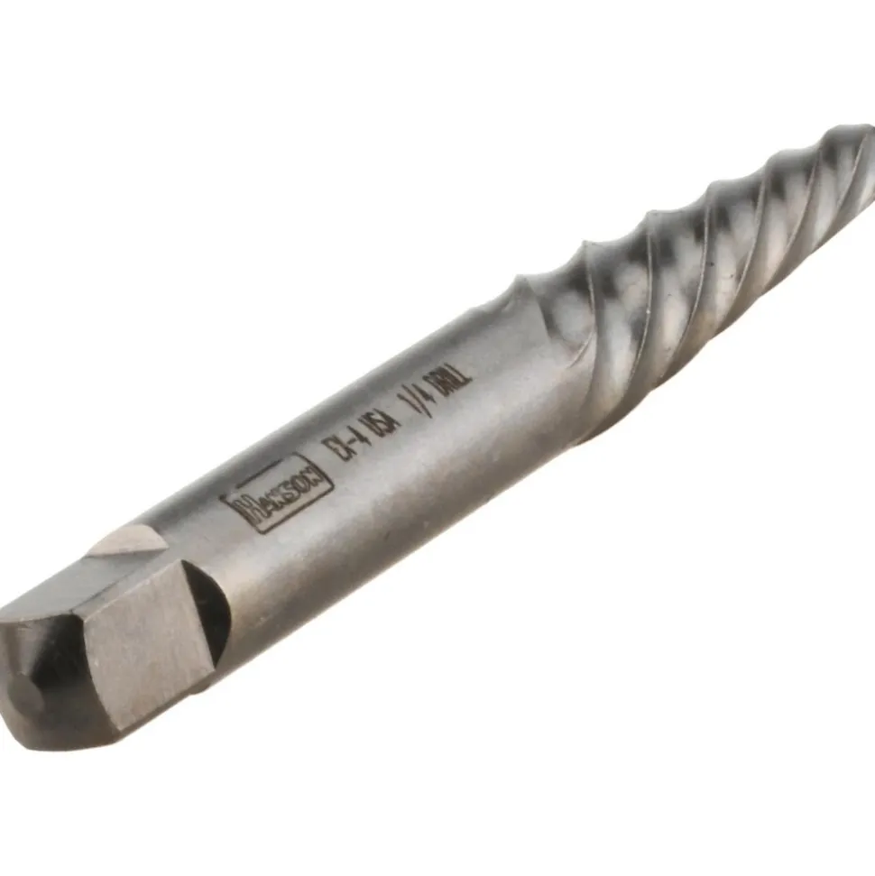Spiral Flute Screw Extractor: #4, for 9/32 to 3/8 in, 1/8 in NPT, 1/8 in BSP & M8 to M10 Screws