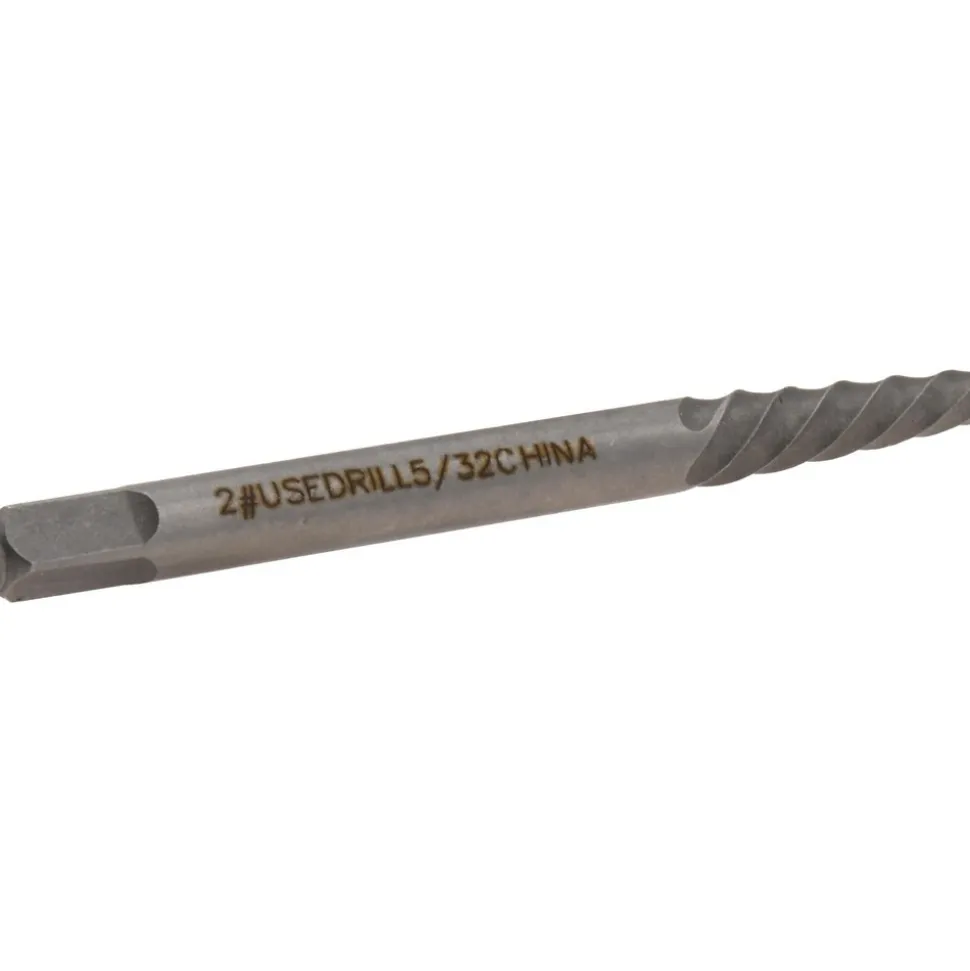 Spiral Flute Screw Extractor: #2, for 4 to 6mm, 5/32 to 7/32 in, 5/32-7/32 in & #6 to #12 Screws
