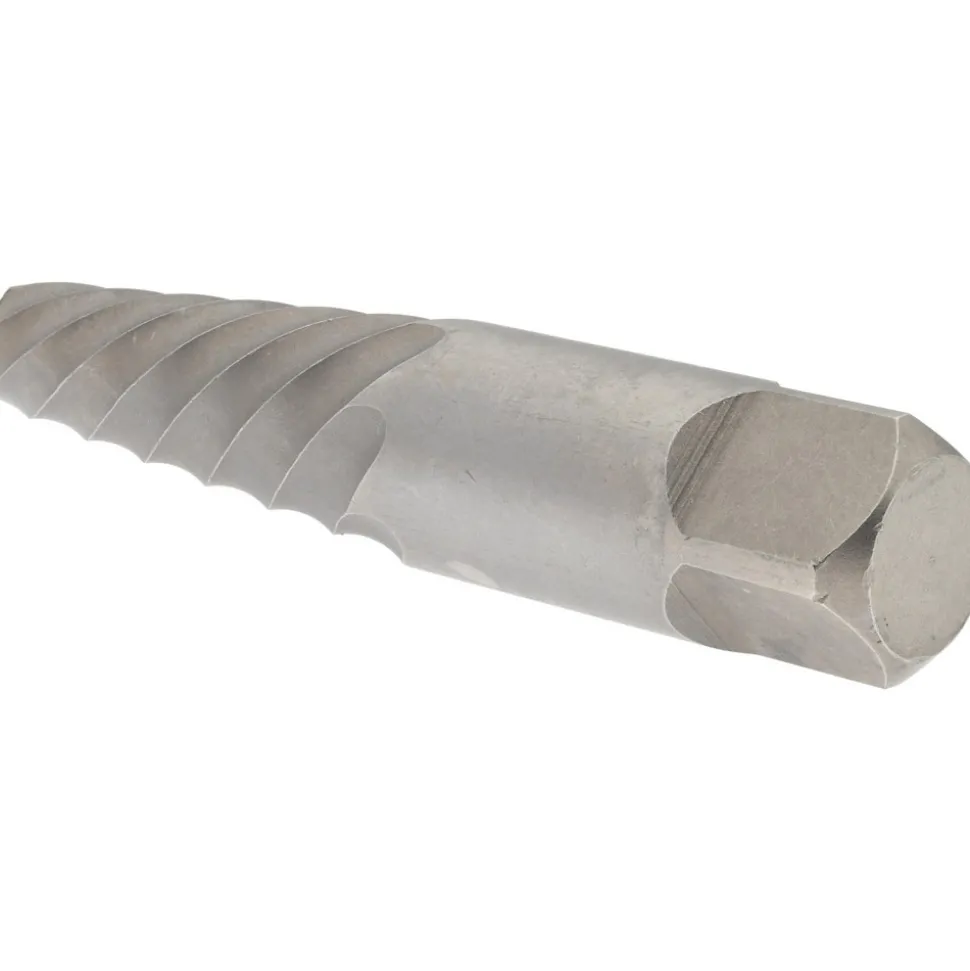 Spiral Flute Screw Extractor: #7, for 22to 27mm, 7/8 to 1-1/8 in, 1/2 in NPT, 1/2 in BSP & M22 to M27 Screws