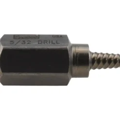 Spiral Flute Screw Extractor: 5/32 in, for 1/4 in Screws