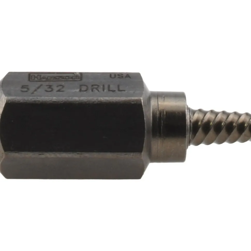 Spiral Flute Screw Extractor: 5/32 in, for 1/4 in Screws