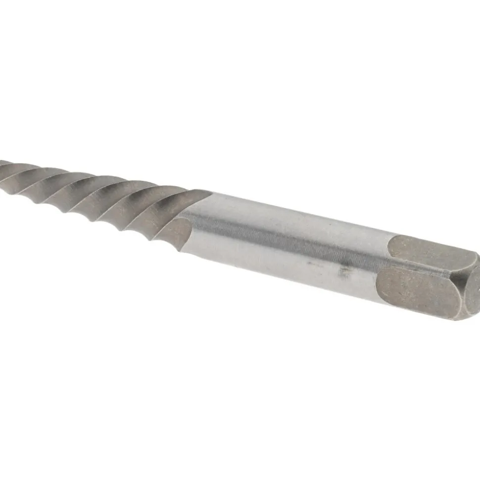 Spiral Flute Screw Extractor: #4, for 8 to 10 mm, 9/32 to 3/8 in, 1/8 in NPT & 1/8 in BSP Screws