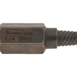 Spiral Flute Screw Extractor: 1/4 in, for 7/16 in Screws