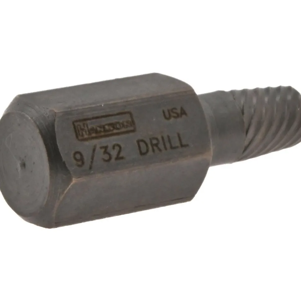 Spiral Flute Screw Extractor: 9/32 in, for 1/2 in Screws