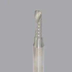 Spiral Router Bit: 3/16" Dia, 5/8" LOC, 1/4" Shank Dia, 1 Flute, Upcut