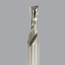 Spiral Router Bit: 1/4" Dia, 3/4" LOC, 1/2" Shank Dia, 2 Flute, Upcut