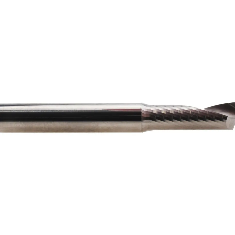 Spiral Router Bit: 3/8" Dia, 1-1/8" LOC, 3/8" Shank Dia, 1 Flute, Upcut
