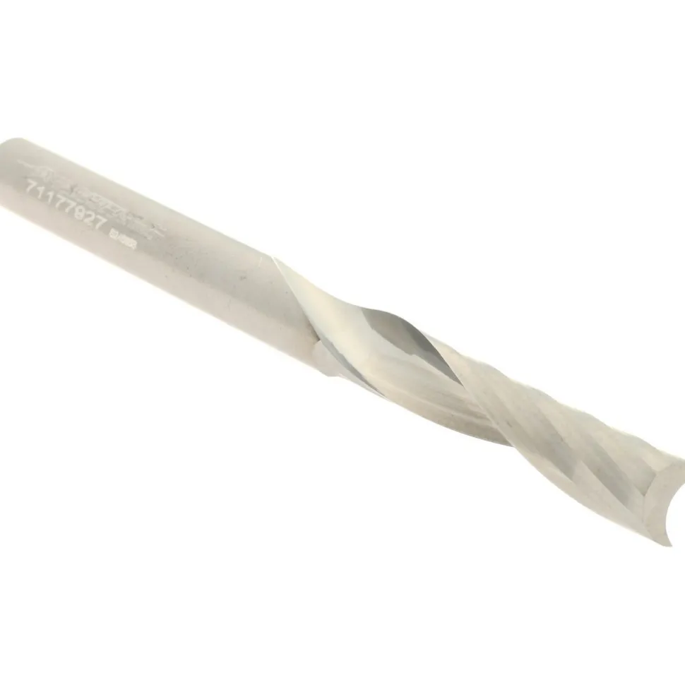Spiral Router Bit: 1/4" Dia, 1-1/4" LOC, 1/4" Shank Dia, 1 Flute, Upcut