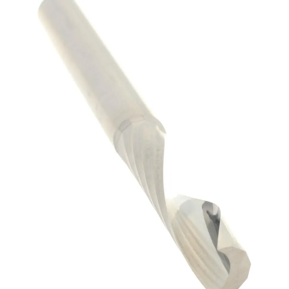 Spiral Router Bit: 1/4" Dia, 1-1/4" LOC, 1/4" Shank Dia, 1 Flute, Upcut