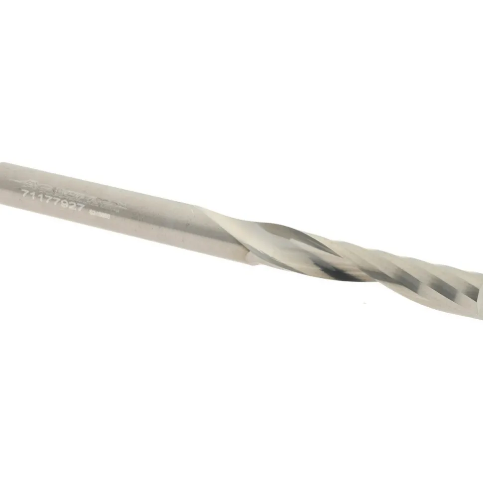 Spiral Router Bit: 1/4" Dia, 1-1/4" LOC, 1/4" Shank Dia, 1 Flute, Upcut