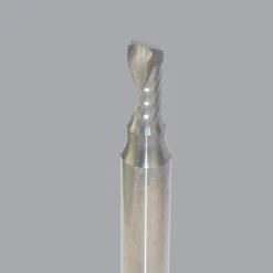 Spiral Router Bit: 3/16" Dia, 3/8" LOC, 1/4" Shank Dia, 1 Flute, Upcut