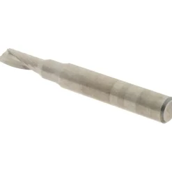 Spiral Router Bit: 3/16" Dia, 1/2" LOC, 1/4" Shank Dia, 1 Flute, Upcut