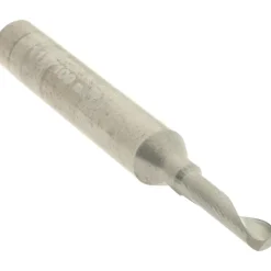 Spiral Router Bit: 1/8" Dia, 1/2" LOC, 1/4" Shank Dia, 1 Flute, Upcut
