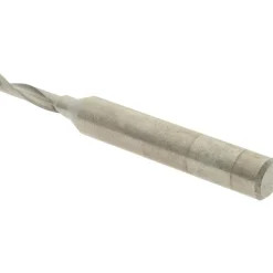 Spiral Router Bit: 1/8" Dia, 1/2" LOC, 1/4" Shank Dia, 1 Flute, Upcut