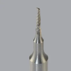 Spiral Router Bit: 1/16" Dia, 1/4" LOC, 1/4" Shank Dia, 1 Flute, Upcut