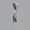 Spiral Router Bit: 1/4" Dia, 1-1/8" LOC, 1/4" Shank Dia, 2 Flute, Downcut