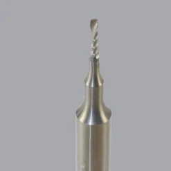 Spiral Router Bit: 1/16" Dia, 1/4" LOC, 1/4" Shank Dia, 1 Flute, Upcut