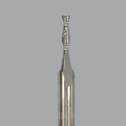 Spiral Router Bit: 1/8" Dia, 1/2" LOC, 1/4" Shank Dia, 2 Flute, Upcut
