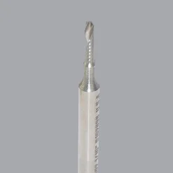 Spiral Router Bit: 1/16" Dia, 1/4" LOC, 1/8" Shank Dia, 1 Flute, Upcut