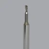 Spiral Router Bit: 1/8" Dia, 1/4" LOC, 1/4" Shank Dia, 1 Flute, Upcut