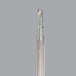 Spiral Router Bit: 3/32" Dia, 1/4" LOC, 1/8" Shank Dia, 1 Flute, Upcut