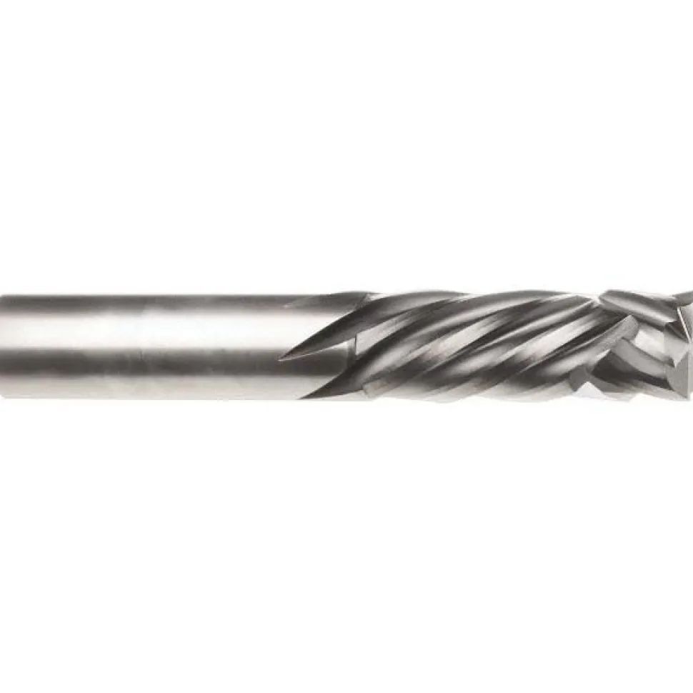 Spiral Router Bit: 1/4" Dia, 1" LOC, 1/4" Shank Dia, 4 Flute, Compression