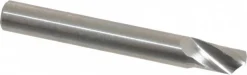 Spiral Router Bit: 1/4" Dia, 3/8" LOC, 1/4" Shank Dia, 1 Flute, Upcut