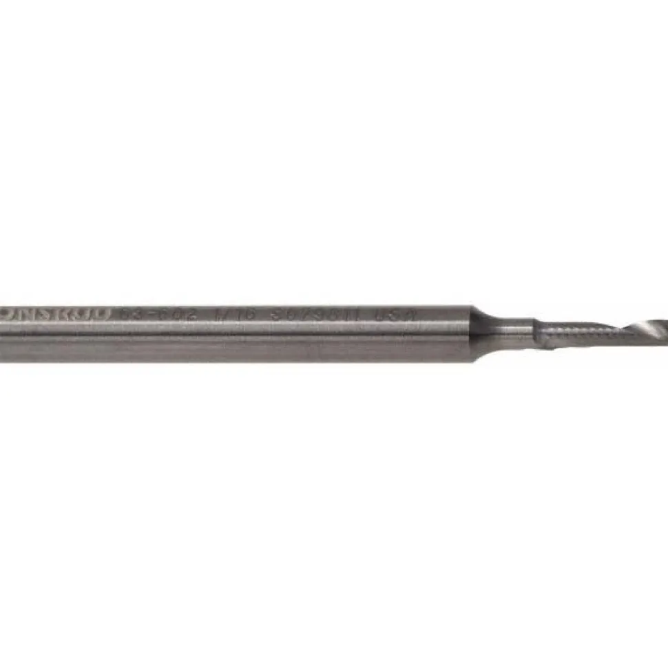 Spiral Router Bit: 1/2" Dia, 1-3/8" LOC, 1/2" Shank Dia, 1 Flute, Upcut