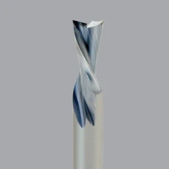 Spiral Router Bit: 3/8" Dia, 1-1/8" LOC, 3/8" Shank Dia, 2 Flute, Downcut