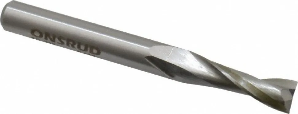 Spiral Router Bit: 5/16" Dia, 1" LOC, 5/16" Shank Dia, 2 Flute, Upcut