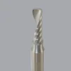 Spiral Router Bit: 3/16" Dia, 5/8" LOC, 1/4" Shank Dia, 1 Flute, Upcut
