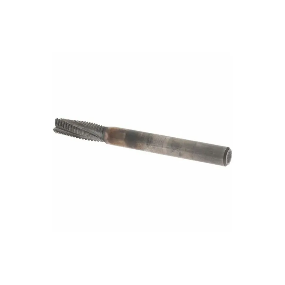 Spiral Router Bit: 1/4" Dia, 3/4" LOC, 1/4" Shank Dia, 4 Flute, Spiral