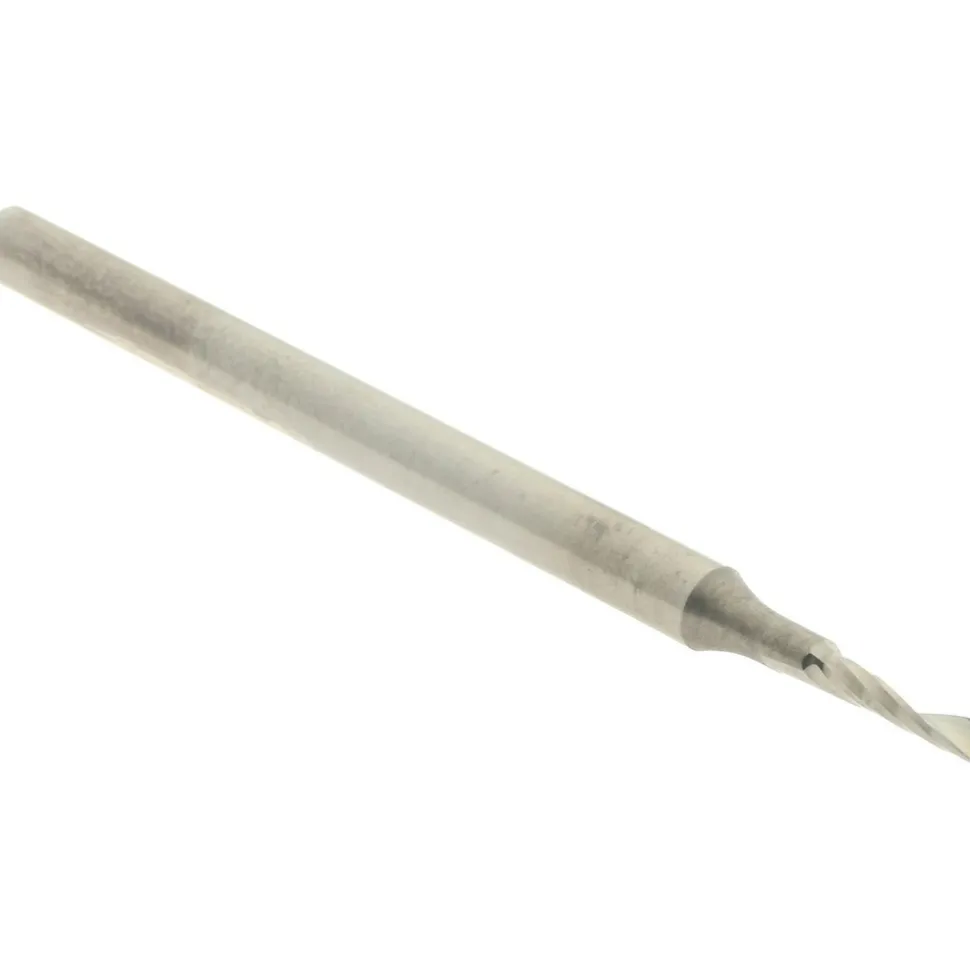 Spiral Router Bit: 1/16" Dia, 1/4" LOC, 1/8" Shank Dia, 1 Flute, Upcut