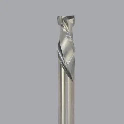 Spiral Router Bit: 3/8" Dia, 7/8" LOC, 3/8" Shank Dia, 2 Flute, Compression