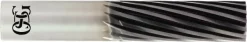 Spiral Router Bit: 3/8" Dia, 1-1/8" LOC, 3/8" Shank Dia, 6 Flute, Spiral