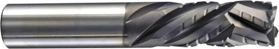 Spiral Router Bit: 1/4" Dia, 3/4" LOC, 1/4" Shank Dia, 5 Flute, Compression