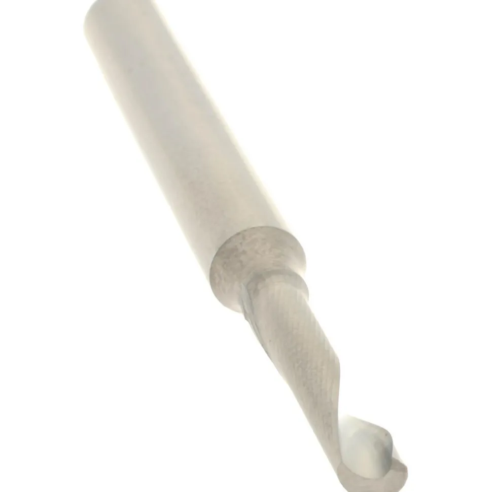 Spiral Router Bit: 4.00 mm Dia, 20.00 mm LOC, 6.00 mm Shank Dia, 1 Flute, Upcut