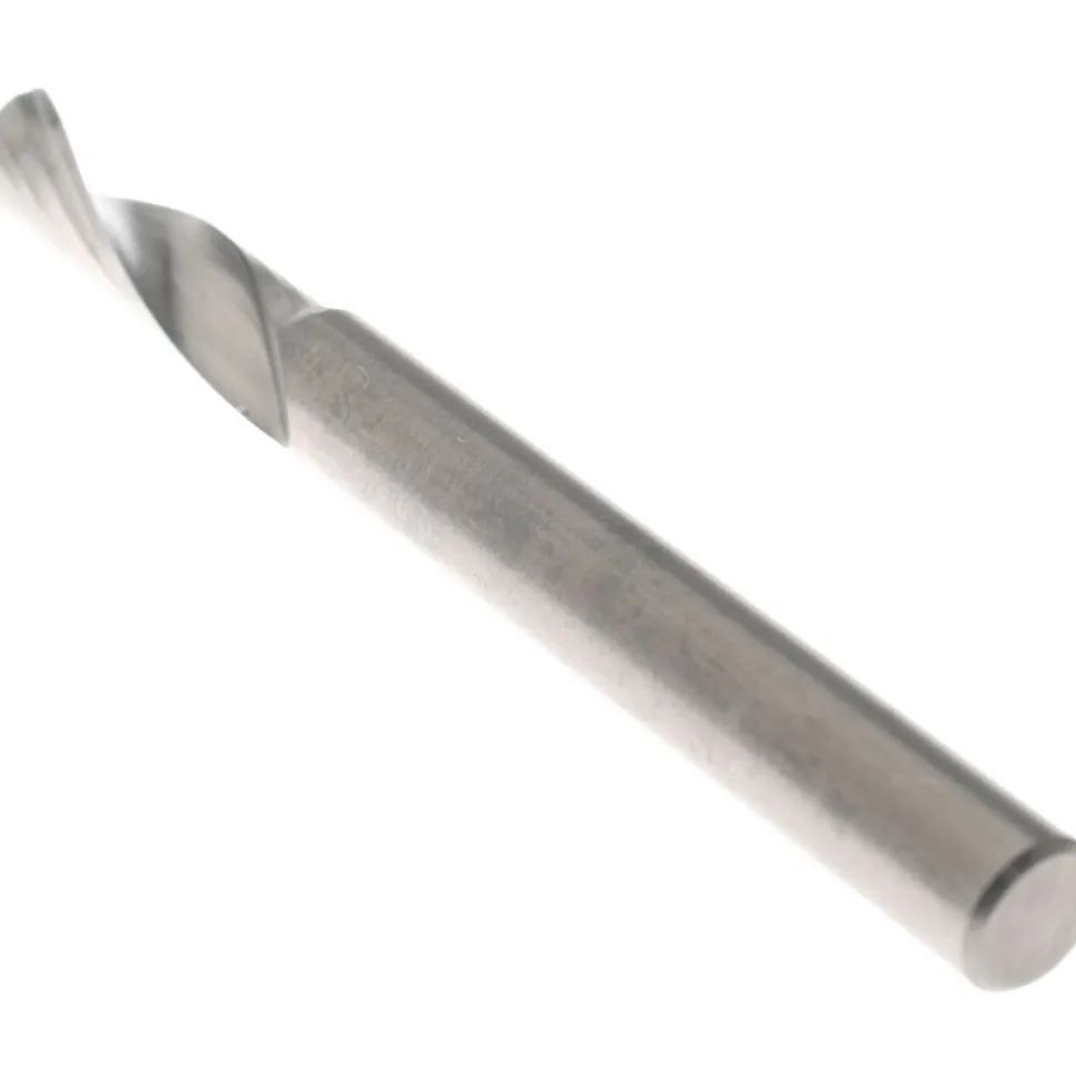 Spiral Router Bit: 6.00 mm Dia, 20.00 mm LOC, 6.00 mm Shank Dia, 1 Flute, Upcut