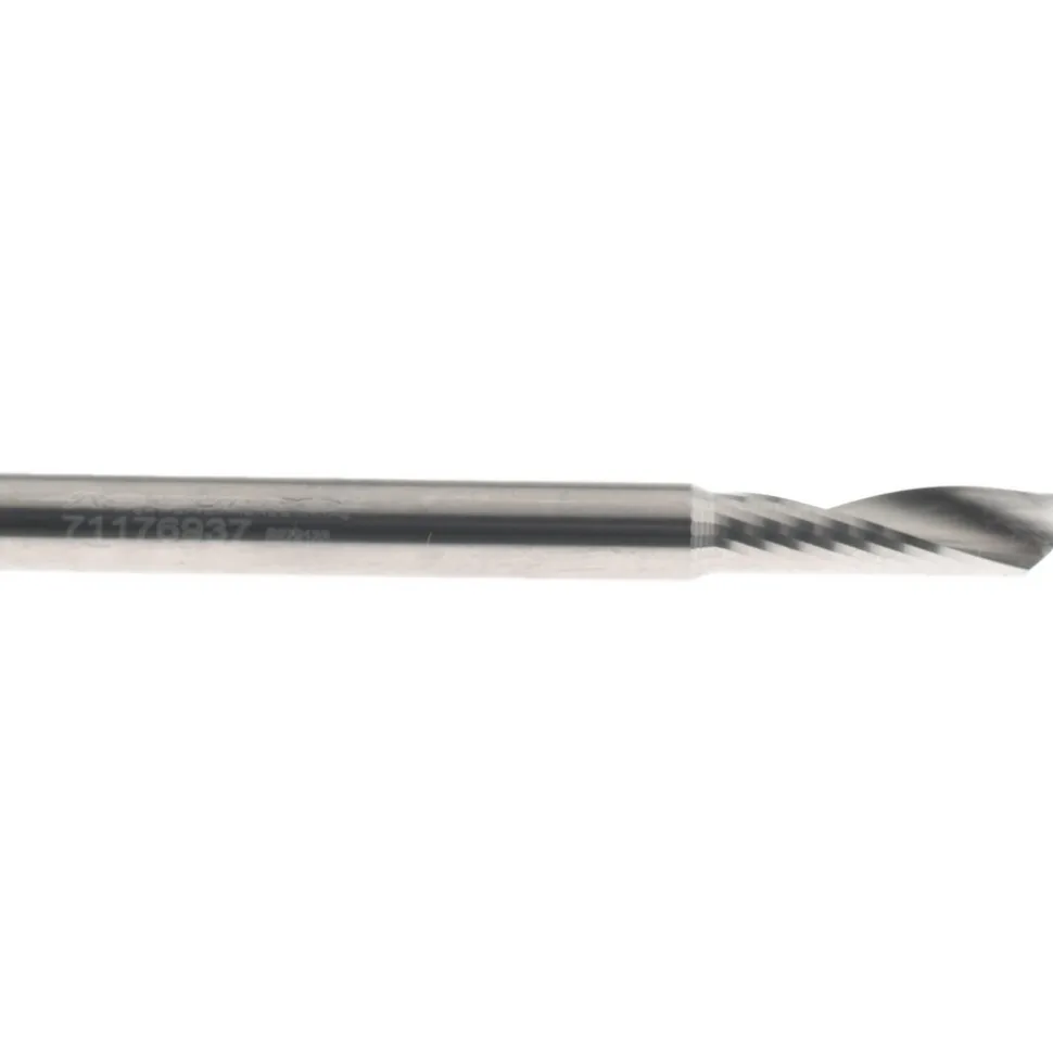 Spiral Router Bit: 6.00 mm Dia, 20.00 mm LOC, 6.00 mm Shank Dia, 1 Flute, Upcut