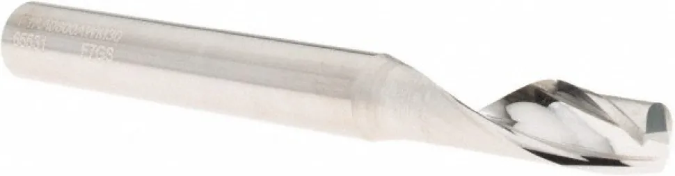 Spiral Router Bit: 8.00 mm Dia, 25.00 mm LOC, 8.00 mm Shank Dia, 1 Flute, Spiral