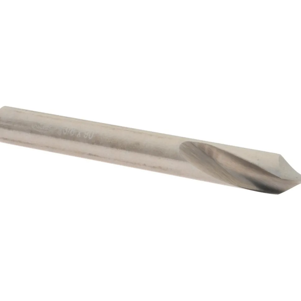 Spotting Drill: 3/8" Dia, 90 deg, 3-1/8" OAL, High-Speed Steel