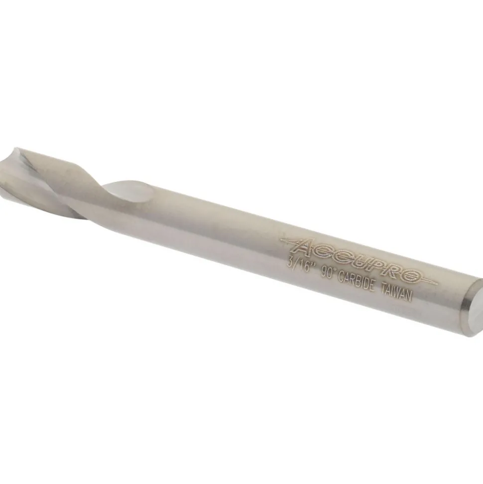 Spotting Drill: 3/16" Dia, 90 deg, 2" OAL, Solid Carbide