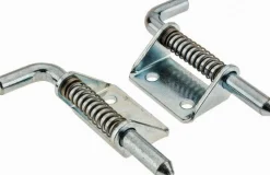 Spring Loaded Latch Hinge: 1.12" Wide, 0.125" Thick