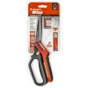 Spring Loaded Tradesman Shears: 11" OAL, 4" LOC, Titanium Blades