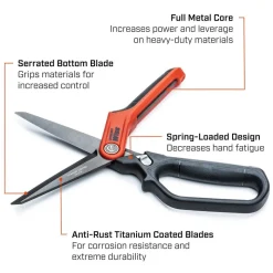 Spring Loaded Tradesman Shears: 11