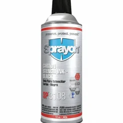 SP™3100 Series Carton Stencil Inks, Black, 12 oz